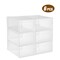 Foldable Stackable Transparent Shoe Box Storage Organizer